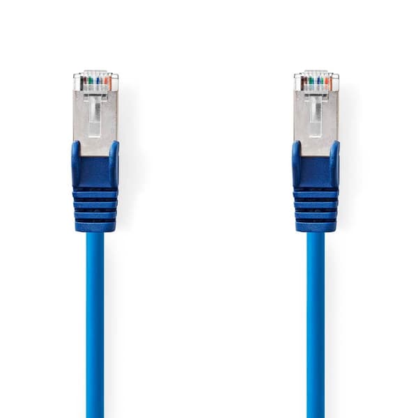 CAT5e netværkskabel | SF/UTP | RJ45 Han | RJ45 Han | 1.50 m | Runde | PVC | Blå | Konvolut