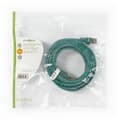 Miniatyrbild 3 av 3: CAT5e nätverkskabel | SF/UTP | RJ45 hane | RJ45 hane | 5.00 m | Rund | PVC | Grön | Plastpåse
