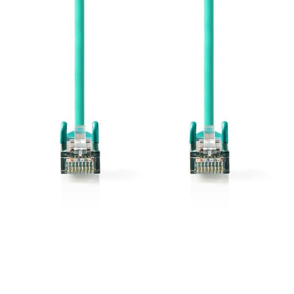 CAT5e nätverkskabel | SF/UTP | RJ45 hane | RJ45 hane | 5.00 m | Rund | PVC | Grön | Plastpåse