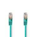 Miniatyrbild 1 av 3: CAT5e nätverkskabel | SF/UTP | RJ45 hane | RJ45 hane | 5.00 m | Rund | PVC | Grön | Plastpåse