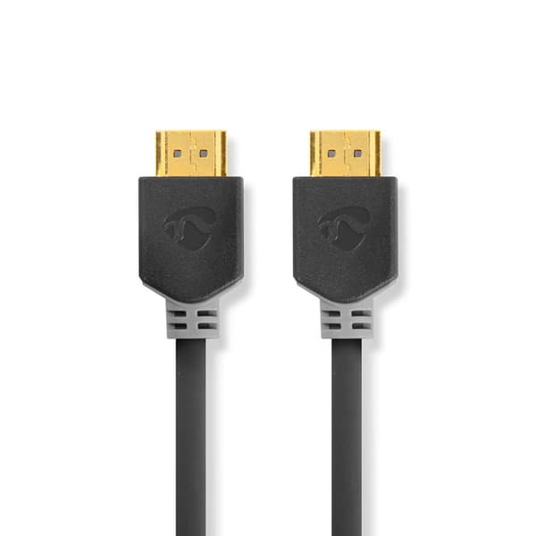 High Speed ​​HDMI ™ kabel med Ethernet | HDMI ™ -kontakt | HDMI ™ -kontakt | 4K@60Hz | ARC | 18 Gbps | 5.00 m | Rund | PVC | Antrasitt | Boks
