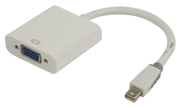 Mini Displayport Kabel Mini DisplayPort Han - VGA Hun 0.20 m Hvid
