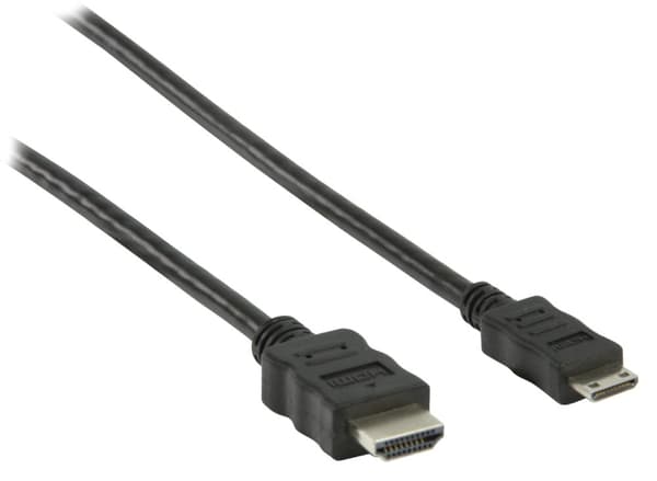 High Speed HDMI-Kabel med Ethernet HDMI Kontakt - HDMI Mini Han 2.00 m Sort