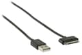 Miniatyrbilde 3 av 3: Sync og Ladekabel Apple Dock 30-Pin - USB A Han 2.00 m Sort