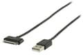 Miniatyrbilde 1 av 3: Sync og Ladekabel Apple Dock 30-Pin - USB A Han 2.00 m Sort