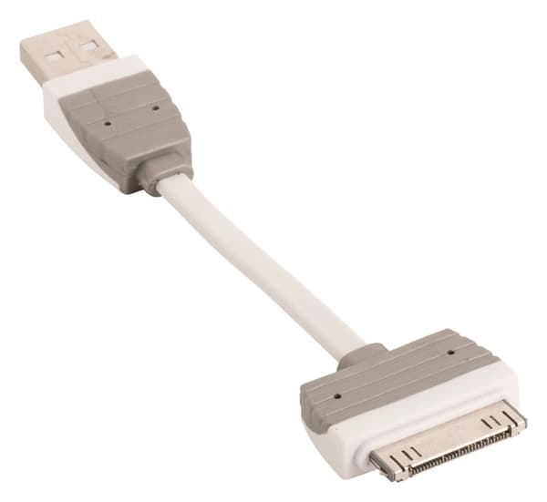 Synkronointi- ja Latauskaapeli Apple Telakka 30-Pin - USB A Uros 0.10 m Valkoinen