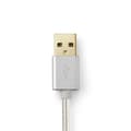 Miniatyrbilde 6 av 7: Lightning Kabel | USB 2.0 | Apple Lightning 8-Pinners | USB-A Han | 480 Mbps | Gull belagt | 2.00 m | Rund | Flettet / Nylon | Aluminium | Deksel Vind