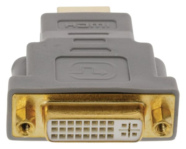 High Speed HDMI Adapter HDMI Kontakt - DVI-D 24+1p Hun Grå