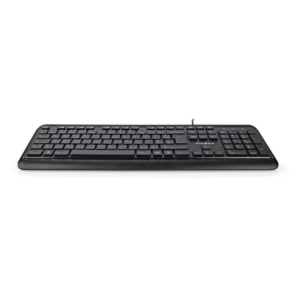 Trådat Tagentbord | USB-A | Multimedia | AZERTY | FR Layout | Numeriskt tangentbord