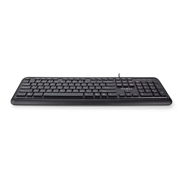 Langallinen Näppäimistö | USB-A | Multimedia | QWERTY | Yhdysvaltain Näppäinasettelu | Numeerinen näppäimistö