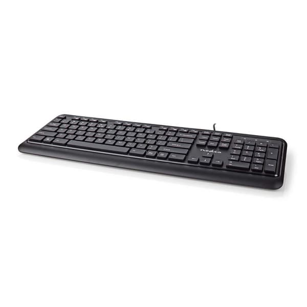 Langallinen Näppäimistö | USB-A | Multimedia | QWERTY | Yhdysvaltain Näppäinasettelu | Numeerinen näppäimistö