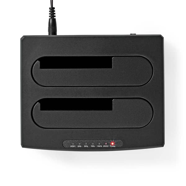 Harddisk Dockingstation | USB 3.2 Gen1 | USB Type-A | 2 Diske | 2.5 / 3.5 " | USB 3.2 Gen1 | Docking | Desktop