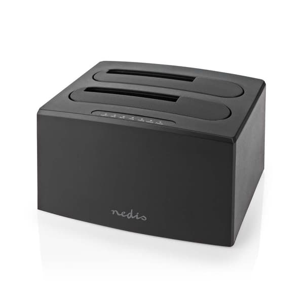 Harddisk Dockingstation | USB 3.2 Gen1 | USB Type-A | 2 Diske | 2.5 / 3.5 " | USB 3.2 Gen1 | Docking | Desktop