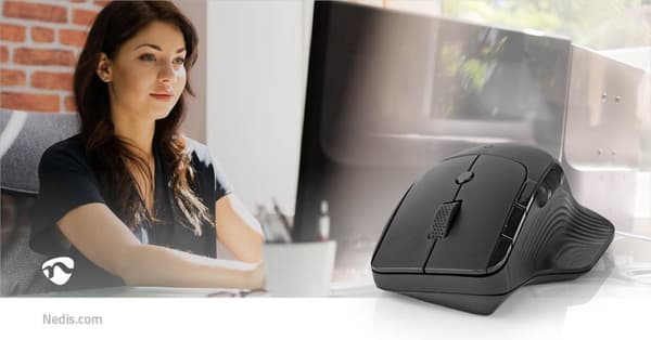 Mus | Wireless | 800 / 1200 / 1600 dpi | Justerbar DPI | Antall knapper: 6 | Right-Handed