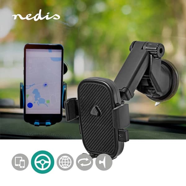 Smartphone Holder til Bil | Universal | Telefon med minimal skærmstørrelse: 4.5 " | Maksimal skærmstørrelse: 7 " | Interaktiv