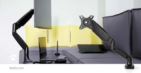 Desk Monitor Mount | Gassfjær | 1 Skjerm(er) | 15 - 32 " | 75x75 / 100x100 | Full Motion