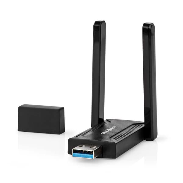 Network Dongle | Wi-Fi | AC1200 | 2.4/5 GHz (Dual Band) | USB3.0 | Wi-Fi hastighet totalt: 1200 Mbps | Windows 10 / Windows 11 / Windows 8 Sort