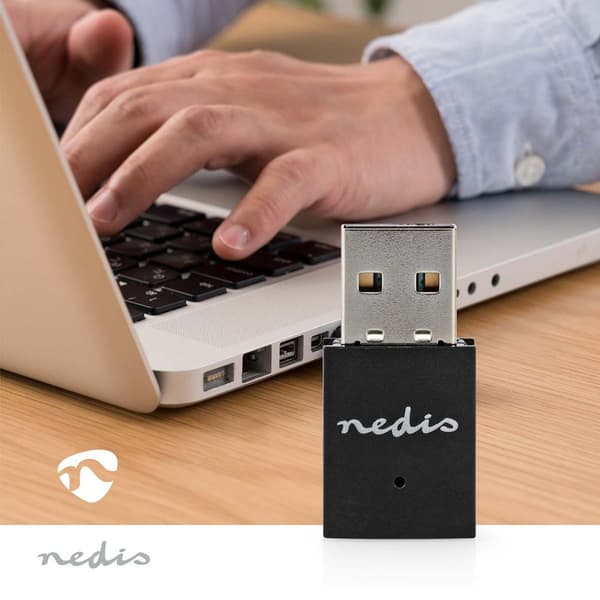 Nätverks dongle | Wi-Fi | N300 | 2.4 GHz | USB2.0 | Wi-Fi hastighet total: 300 Mbps | Windows 10 / Windows 11 / Windows 8