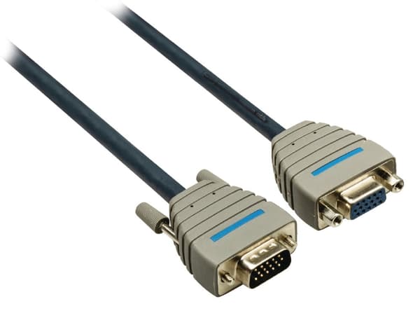 VGA Jatkokaapeli VGA Uros - VGA Naaras 2.00 m Sininen