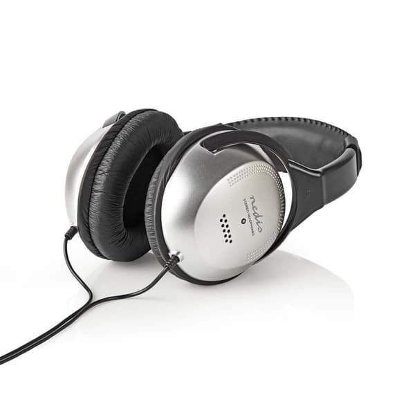 Over-Ear Kablede Hovedtelefoner | Kabellængde: 6.00 m | Volumenkontrol | Sort / Sølv