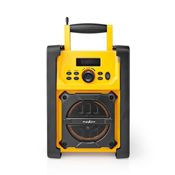 FM-radio | Työmaaradio | FM | Akkukäyttöinen / Verkkovirtakäyttöinen | Digitaalinen | 15 W | Näytön koko: 2.2 " | Sinivalkoinen näyttö | Bluetooth® |