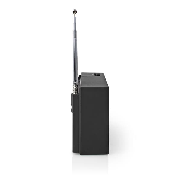 FM-radio | Bærbart design | AM / FM | Batteri | Analog | 1.5 W | Sort hvid skærm | Bluetooth® | Hovedtelefonudgang | Sort