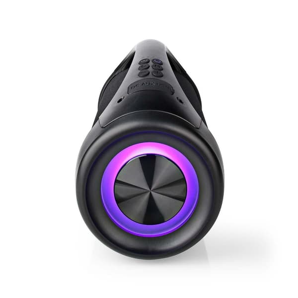 Bluetooth® Party Boombox | 6 timer | 2.0 | 50 W | Media avspilling: AUX / USB | IPX5 | Linkable | Bære håndtak | Party lys | Sort