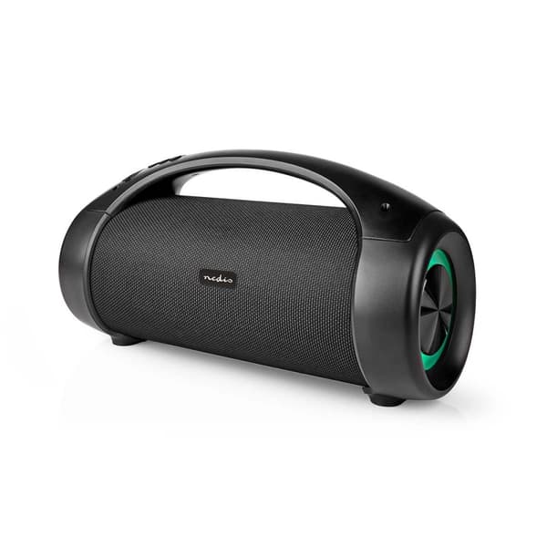 Bluetooth® Party Boombox | 6 timer | 2.0 | 50 W | Media avspilling: AUX / USB | IPX5 | Linkable | Bære håndtak | Party lys | Sort