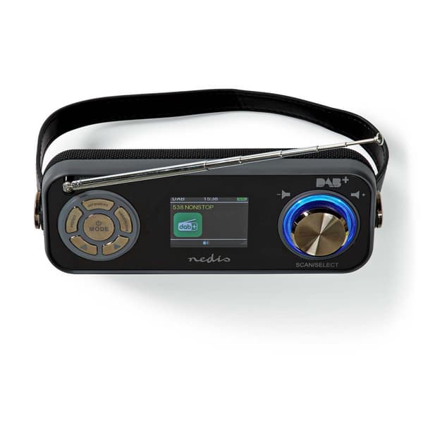 DAB+ Radio | Borddesign | DAB+ / FM | 2.4 " | Farveskærm | Batteri / Strømforsyning | Digital | 24 W | Bluetooth® | Hovedtelefonudgang | Vækkeur | Sle