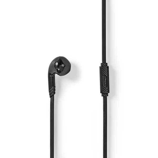 Trådbundna Hörlurar | 3.5 mm | Kabellängd: 1.20 m | Inbygd mikrofon | Volymkontroll | Svart