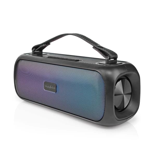 Bluetooth® Party Boombox | 4.5 timmar | 2.0 | 45 W | Uppspelning av media: AUX / USB | IPX5 | Synkroniseringsbar | Bärhandtag | Festljus | Svart