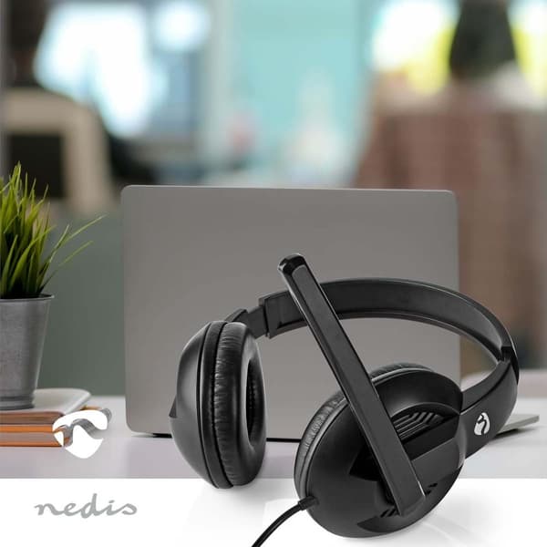 PC-headset | Over-Ear-kuulokkeet | Stereo | USB Type-A / USB Type-C™ | Kokoontaitettava Mikrofoni | Musta