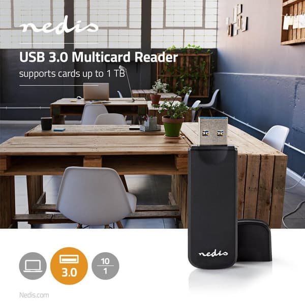 Kortleser | microSD (TF) / microSDHC (TF) / microSDXC (TF) / MMC / SD / SDHC / SDXC | USB 3.2 Gen1