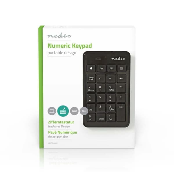 Wired Keyboard | USB-A | Kontor | Enhånds | Numerisk | Numerisk tastatur
