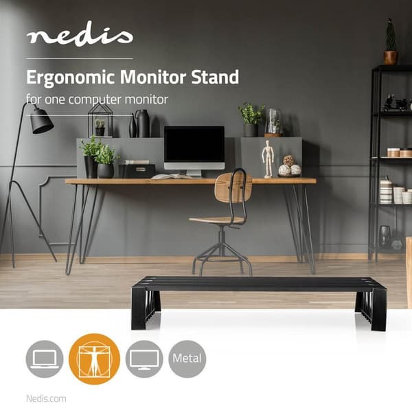 Skärmfäste | Ergonomi: Yes | Maximal bärförmåga: 16 kg | Universella | Justerbar höjd: Nej