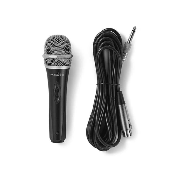Mikrofon | Cardioid | Aftageligt kabel | 5.00 m | 50 Hz - 15 kHz | 600 Ohm | -72 dB | Indbygget on/off-knap (tænd/sluk) | Rejsetaske inkluderet | Meta