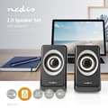 Pikkukuva 2 / 9: PC Kaiutin | 2.0 | 18 W | 3.5 mm uros | USB Virta | Äänenvoimakkuuden Säätö | Lähtöliitäntä