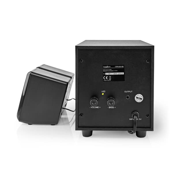 PC-högtalare | 2.1 | 33 W | 3.5 mm Hane | USB ström | Volymkontroll