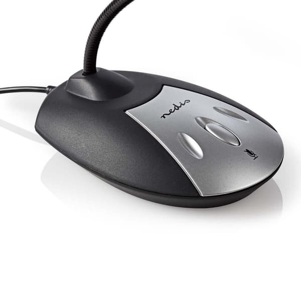 Mikrofon | Brugt til: Desktop / Notebook | Kabel | USB-A Han | Indbygget on/off-knap (tænd/sluk) | Hovedtelefonudgang