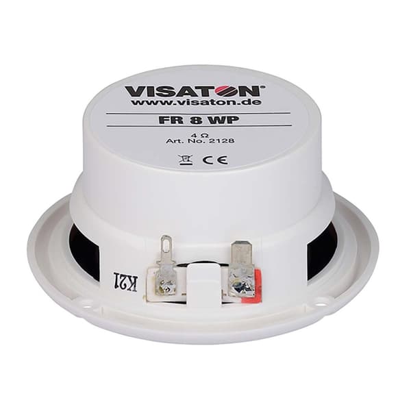 FR 8 WP - 4 Ohm (hvit) - Saltvannsbestandig 8 cm (3,3") full-range høyttaler