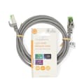 Miniatyrbillede 3 af 3: CAT7 netværkskabel | S/FTP | RJ45 Han | RJ45 Han | 2.00 m | Snagless | Runde | LSZH | Grå | Label