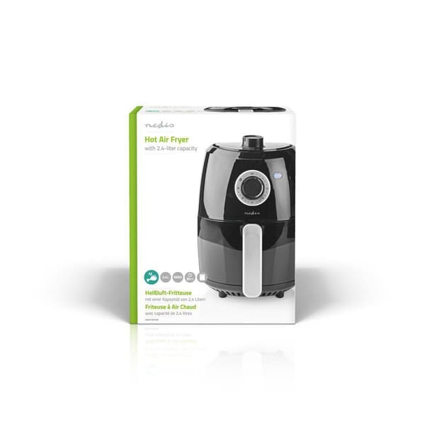 Hot Air Fryer | 2.4 l | Timer: 30 min | Analog | Aluminium / Sort