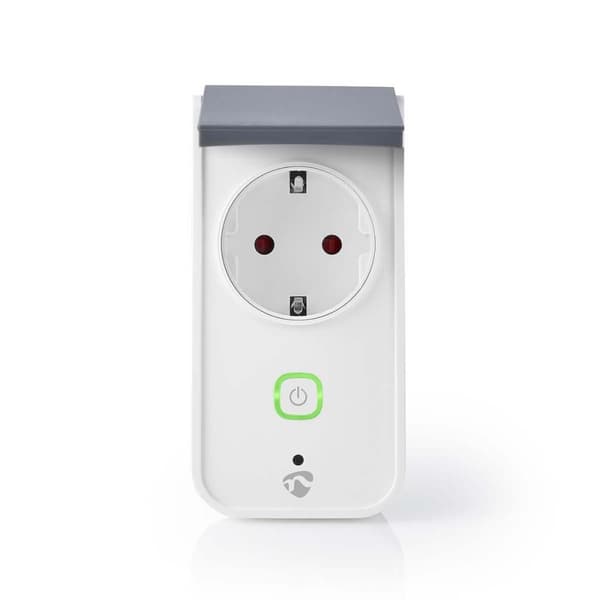 SmartLife Smart Plug | Wi-Fi | IP44 | Strömmätare | 3680 W | Jordad kontakt / Typ F (CEE 7/7) | -30 - 40 °C | Android™ / IOS | Grå / Vit | 1 st.