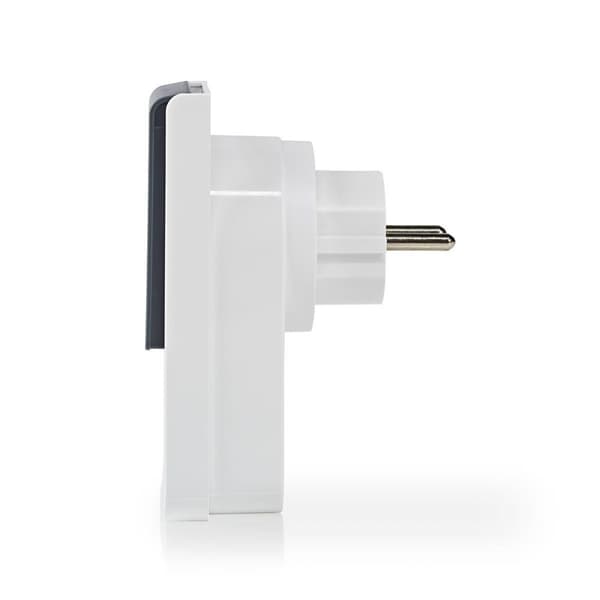 SmartLife Smart Plug | Wi-Fi | IP44 | Strömmätare | 3680 W | Jordad kontakt / Typ F (CEE 7/7) | -30 - 40 °C | Android™ / IOS | Grå / Vit | 1 st.
