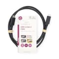 Miniatyrbild 3 av 3: USB-kabel | USB 3.2 Gen 2x2 | USB-C™ Hane | USB-C™ Hane | 100 W | 4K@60Hz | 20 Gbps | Nickelplaterad | 1.00 m | Rund | PVC | Svart | Label