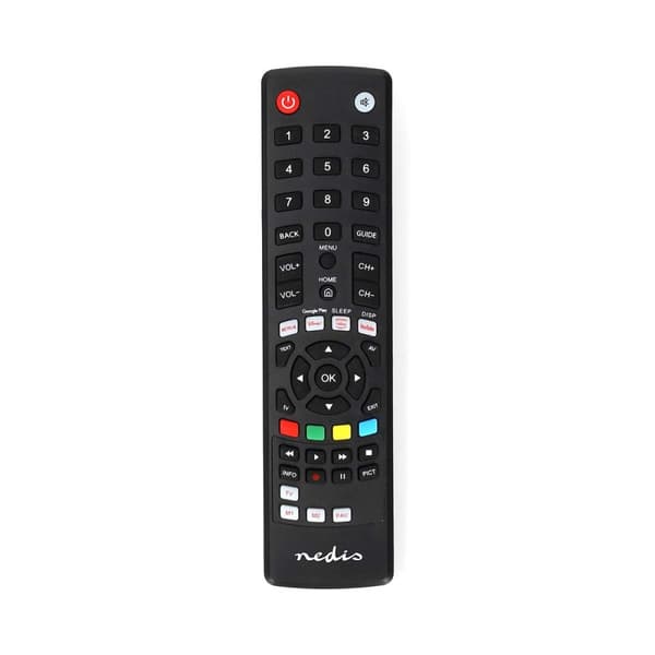 Universalfjärrkontroll | Förprogrammerad | 1 Enhet | Amazon Prime / Disney + Button / Google Play Knapp / Netflix Knapp / Youtube Knapp | Infraröd | S