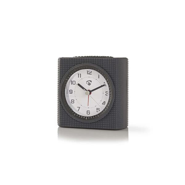 Analogt Bord Vækkeur | Snooze funktion | Baggrundslys | Grå / Hvid