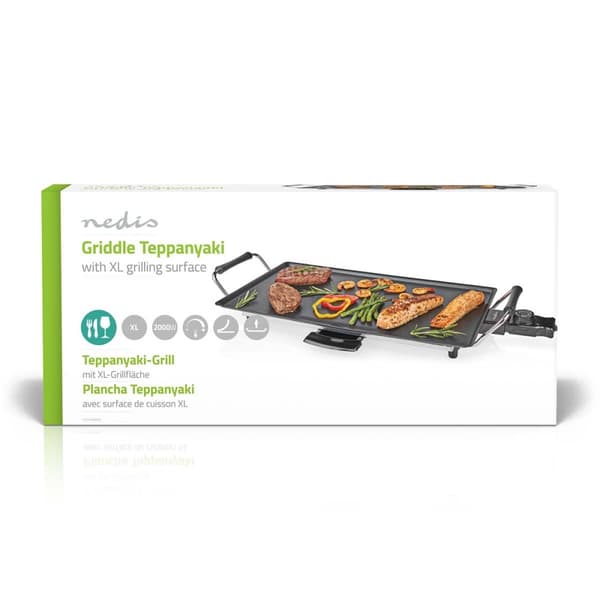 Teppanyaki Bord Grill | Bageplade (l x w): 47.5 x 26.5 cm | 5 Varmeindstillinger