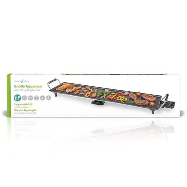 Teppanyaki Bordsgrill | Bakytan (l x b): 90 x 23 cm | 5 Värmeinställningar
