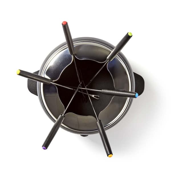 Fondue Set | 6 Personer | 2.3 l | Justerbar temperaturkontrol | 800 W | Cool berøringshåndtag | Skridsikker bund | Overophedningsbeskyttelse